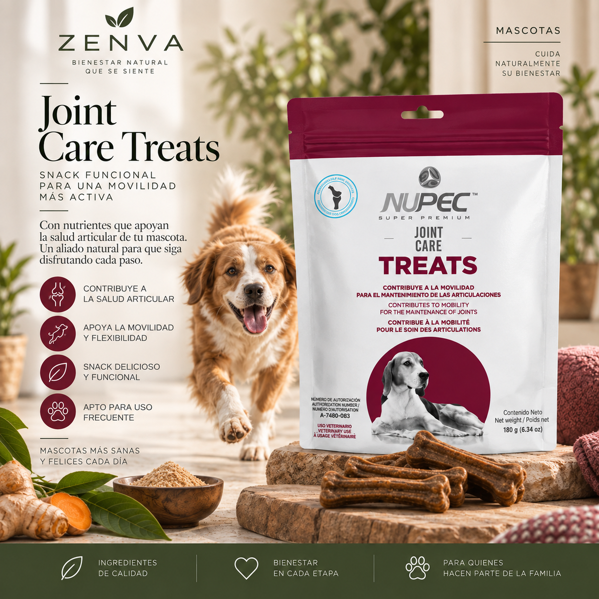 Premio Funcional Joint Care NUPEC para Perros 180 g
